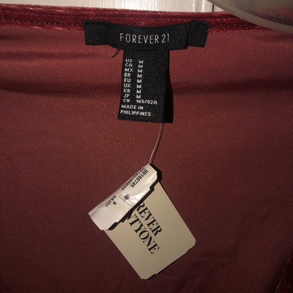 FOREVER 21 VELVET TOP - Picture 3 of 3